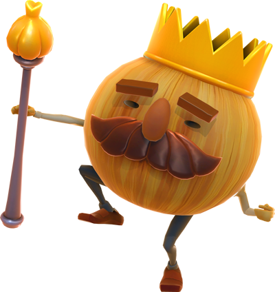 overcooked onion with crown character